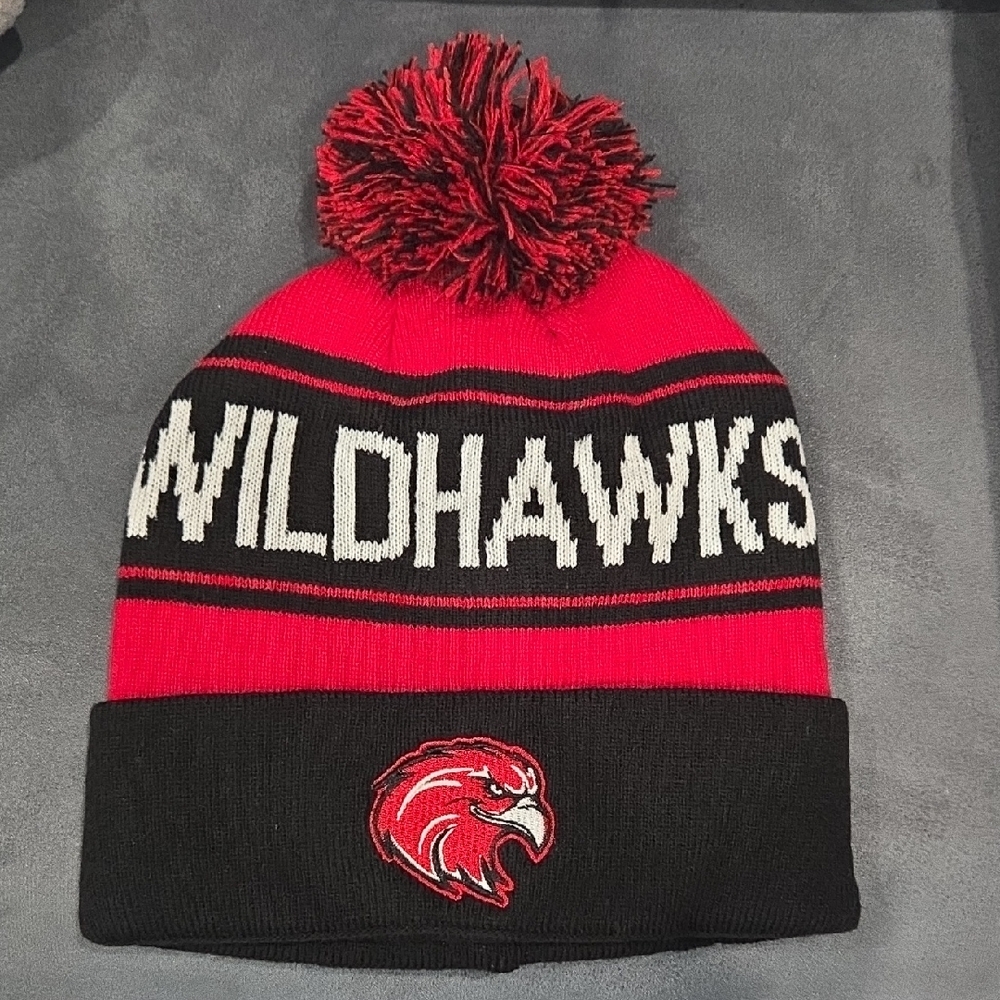 Wildhawks Red and Black Beanie